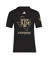Adidas Men's Black Texas A M Aggies 2025 Military Appreciation Aeroready T-Shirt