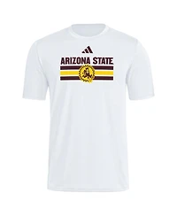 Adidas Men's White Arizona State Sun Devils Strategy Pre-Game T-Shirt