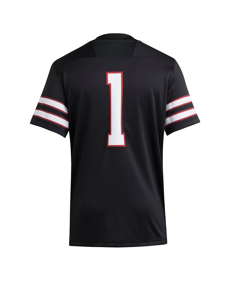 Adidas Men's 1 Black Texas Tech Red Raiders Premier Jersey