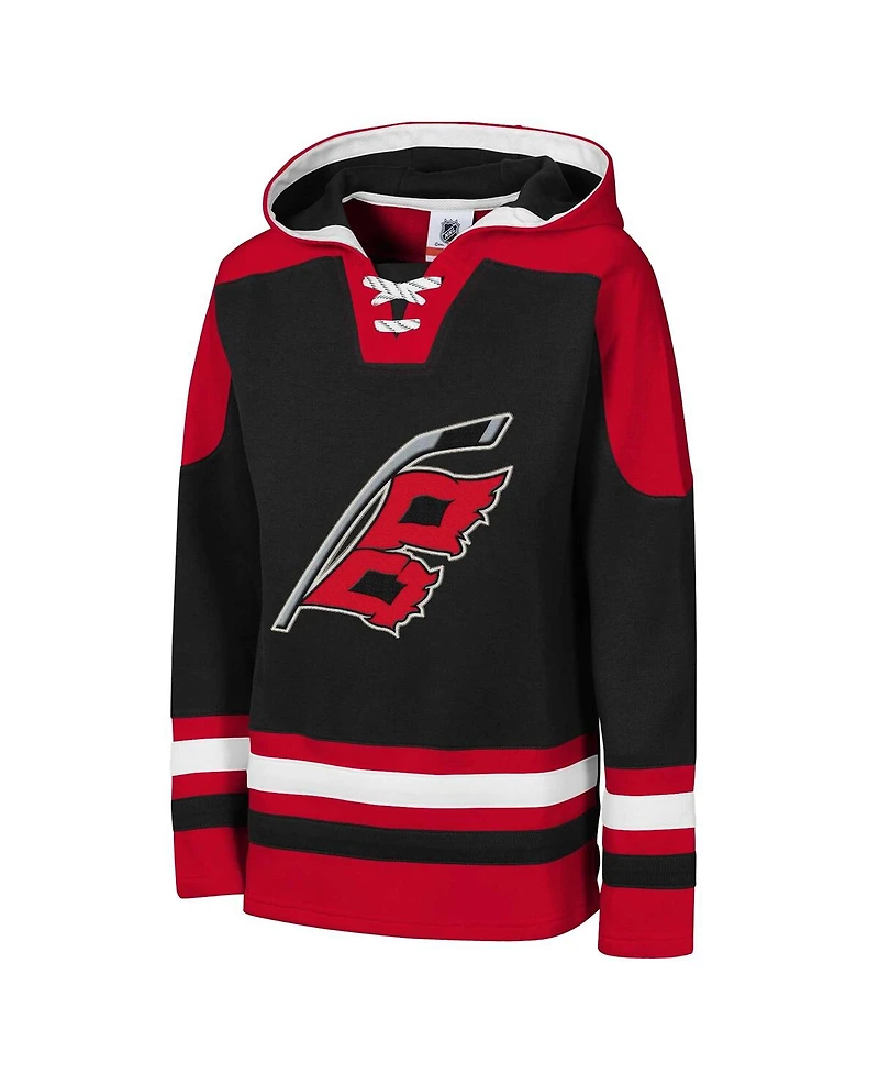 Outerstuff Big Boys and Girls Black Carolina Hurricanes Must Have Home V-Neck Pullover Hoodie