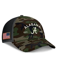 Nike Men's Camo Alabama Crimson Tide 2025 Military Appreciation Rise Adjustable Trucker Hat