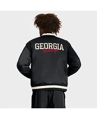 Nike Men's Black Georgia Bulldogs Legacy Full-Snap Bomber Jacket
