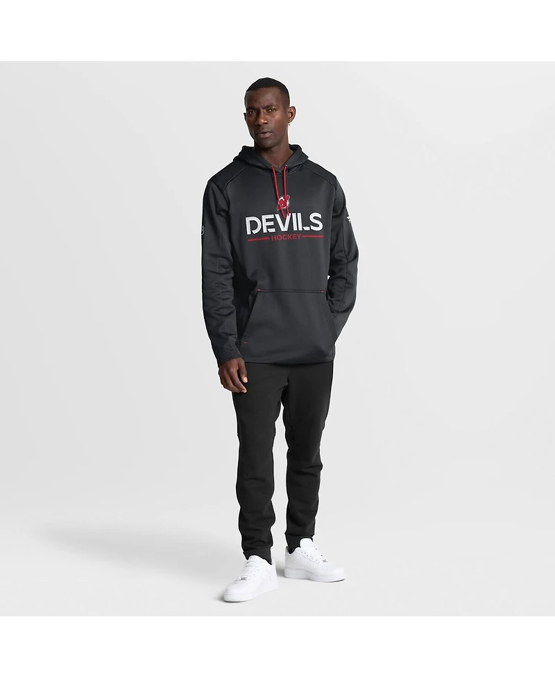 Fanatics Men's Black New Jersey Devils Authentic Pro Rink Hoodie