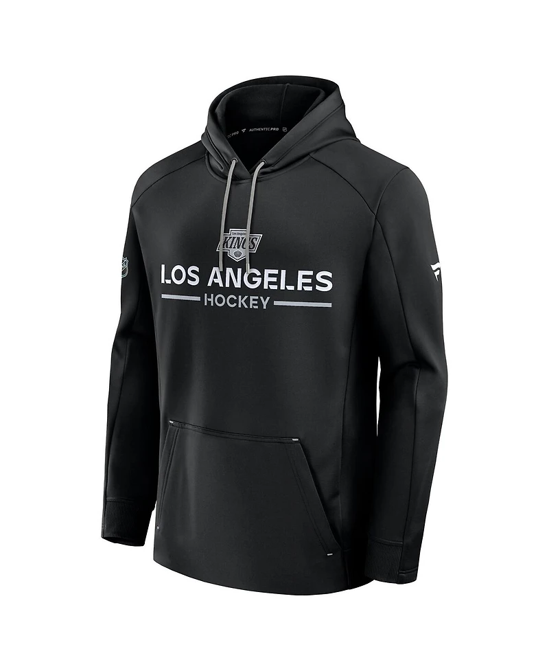 Fanatics Men's Black Los Angeles Kings Authentic Pro Rink Hoodie