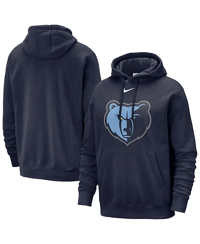 Nike Men's Navy Memphis Grizzlies Essential Logo Club Pullover Hoodie