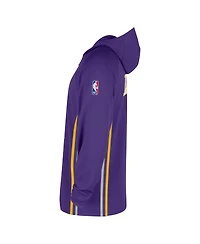 Nike Men's Purple Los Angeles Lakers Authentic On Court Zone Quarter-Zip Dri-fit Hoodie Jacket