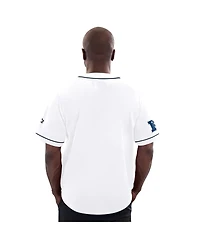 Starter Men's White Seattle Seahawks Relay Full-Button Baseball Jersey