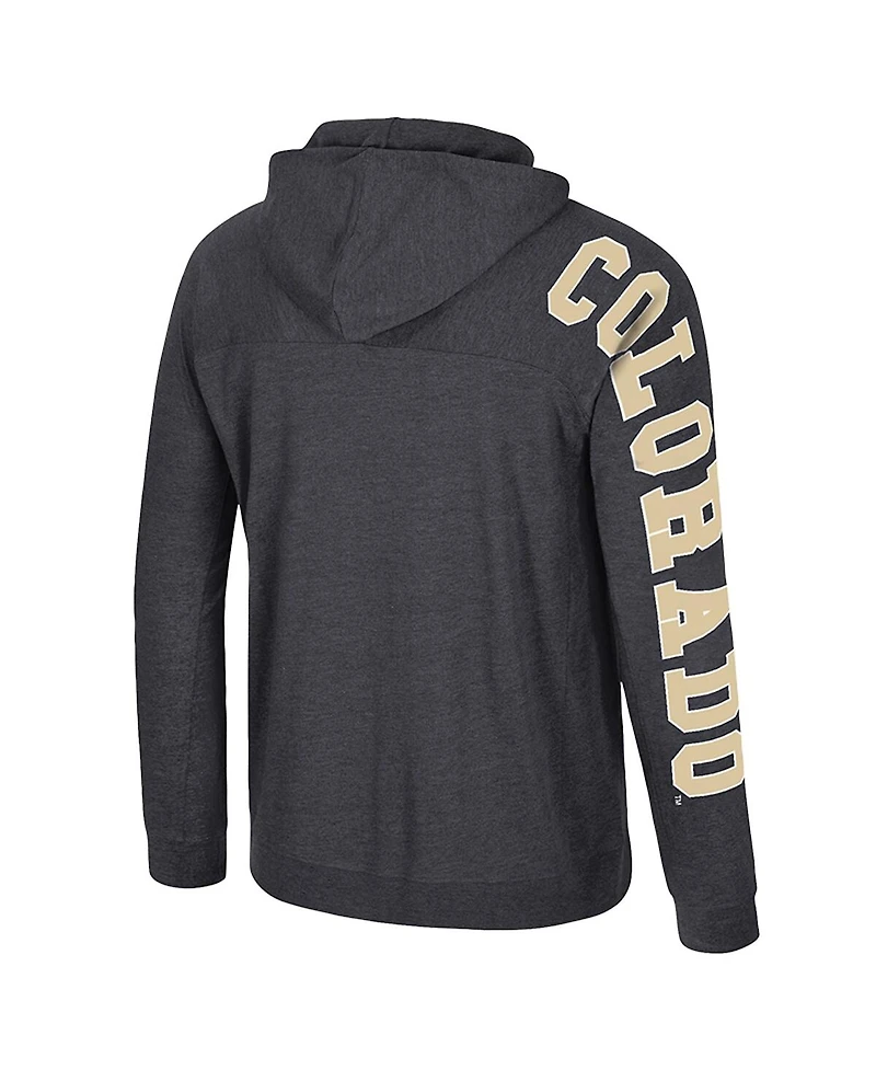 Colosseum Men's Black Colorado Buffaloes Back in Business Long Sleeve Raglan T-Shirt