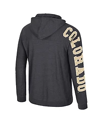 Colosseum Men's Black Colorado Buffaloes Back in Business Long Sleeve Raglan T-Shirt