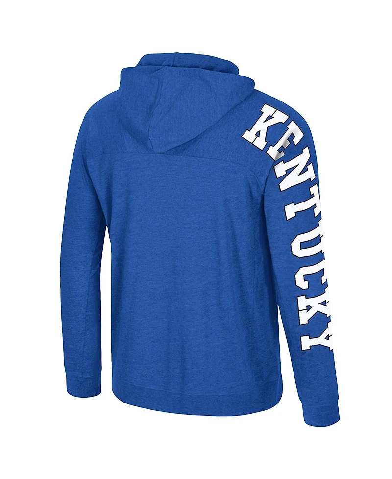 Colosseum Men's Royal Kentucky Wildcats Back Business Long Sleeve Raglan T-Shirt