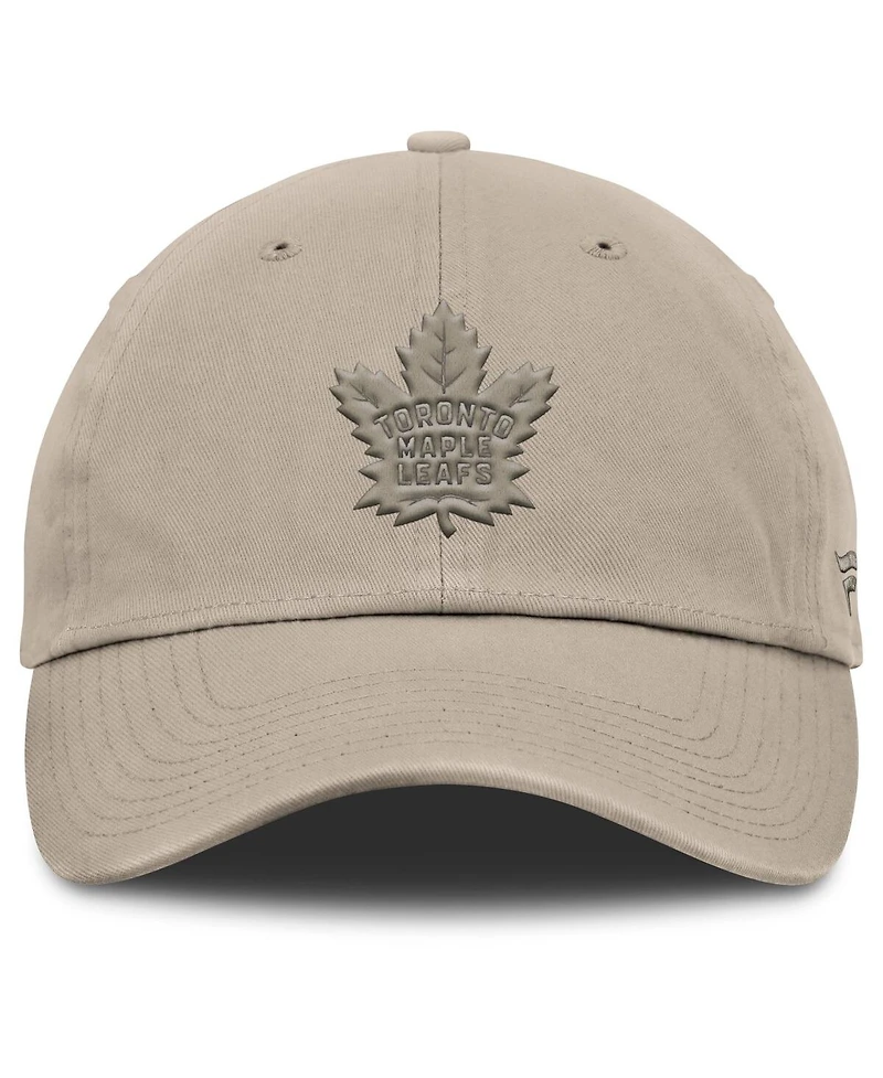 Fanatics Men's Tan Toronto Maple Leafs Authentic Pro Road Adjustable Hat