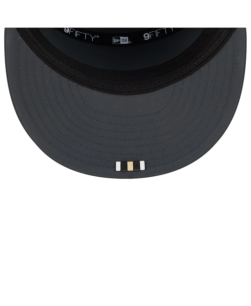 New Era Men's Charcoal New Orleans Saints 2025 Sideline Cold Weather Split Panel 9FIFTY Snapback Hat