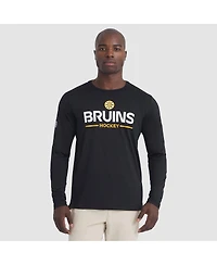 Fanatics Men's Black Boston Bruins Authentic Pro Rink Tech Long Sleeve T-Shirt