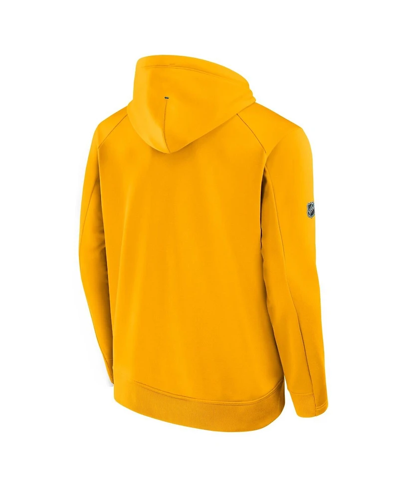 Fanatics Men's Gold St. Louis Blues Authentic Pro Rink Hoodie