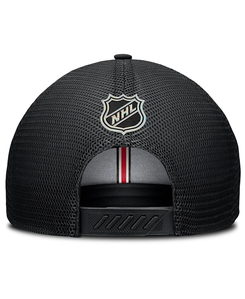Fanatics Men's Black Carolina Hurricanes Authentic Pro Home Ice Trucker Adjustable Hat
