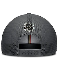 Fanatics Men's Charcoal Vegas Golden Knights Authentic Pro Home Ice Trucker Adjustable Hat