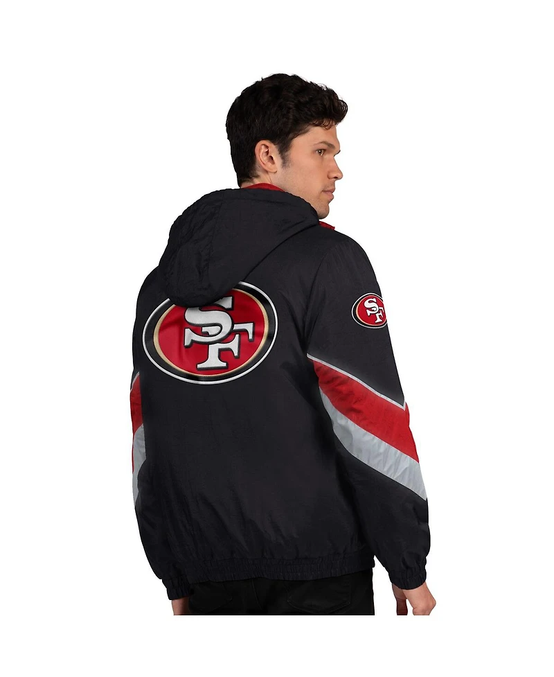 Starter Men's Black/Scarlet San Francisco 49ers Thursday Night Gridiron Full-Zip Jacket