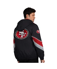 Starter Men's Black/Scarlet San Francisco 49ers Thursday Night Gridiron Full-Zip Jacket