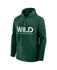 Fanatics Men's Green Minnesota Wild Authentic Pro Rink Hoodie