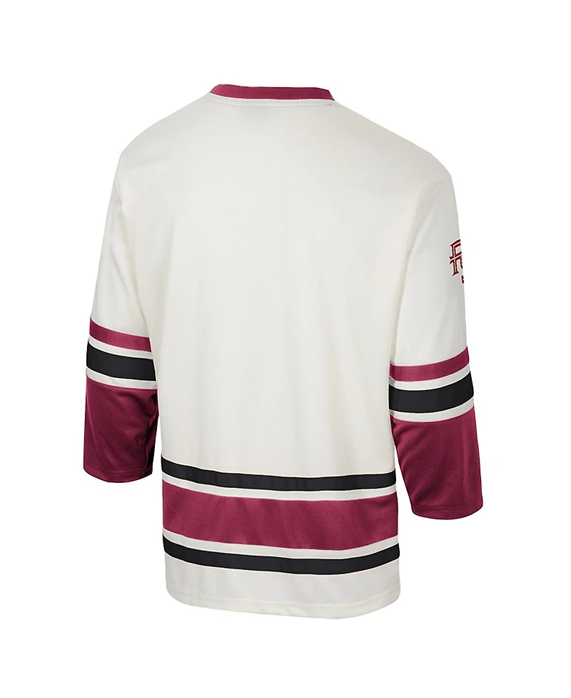 Colosseum Men's Cream Florida State Seminoles Puck Proud Fashion Hockey Jersey
