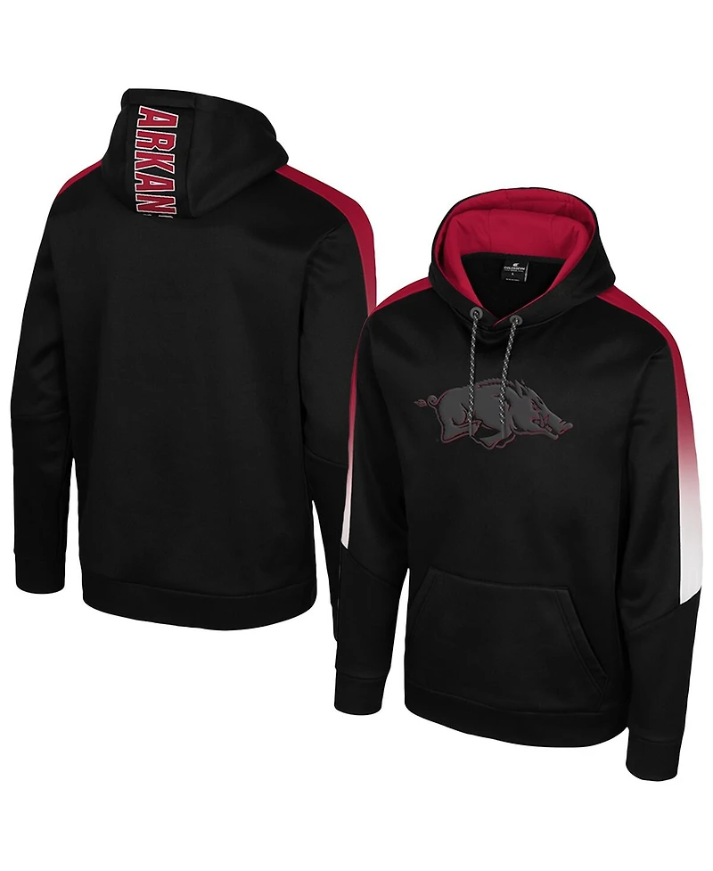 Colosseum Men's Black Arkansas Razorbacks The Gang Blackout Hoodie