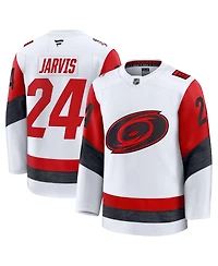 Fanatics Men's Seth Jarvis White Carolina Hurricanes Away Premium Jersey