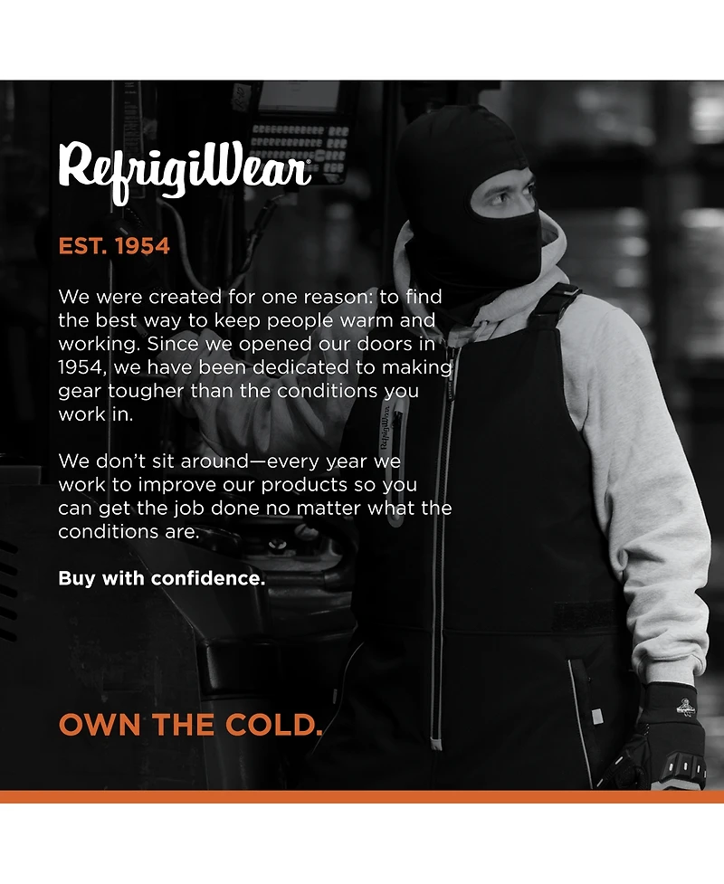 RefrigiWear Men's Flex-Wear Open Hole Mask - Breathable, Flexible, and Warm Winter Face Cover