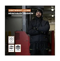 RefrigiWear Big & Tall EnduraQuilt Puffer Jacket - Insulated Winter Coat for Extreme Cold