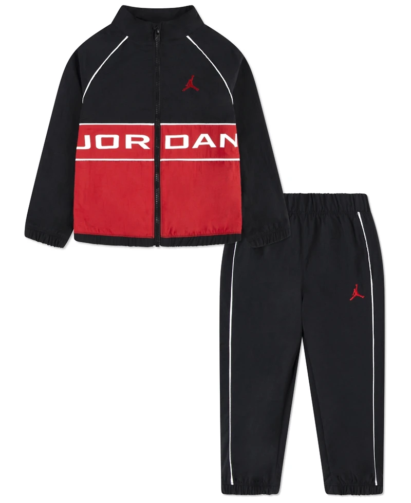 Jordan Boys 2T-7 2-Piece Wind Breaker Piping Jacket and Pants Set