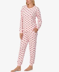 Kate Spade New York Women's 2-Piece Sleepwear Long-Sleeve Top and Jogger Pajama Set