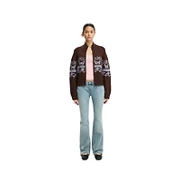 Cotton On Women's Intarsia Knit Bomber
