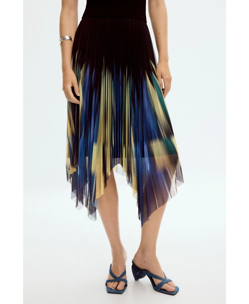 Desigual Women's Asymmetric combined dress