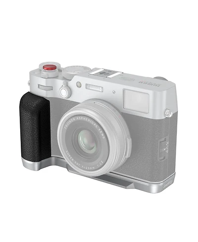 SmallRig L-Shape Mount Plate with Silicone Handle for Fujifilm X100VI and X100V Camera, Silver