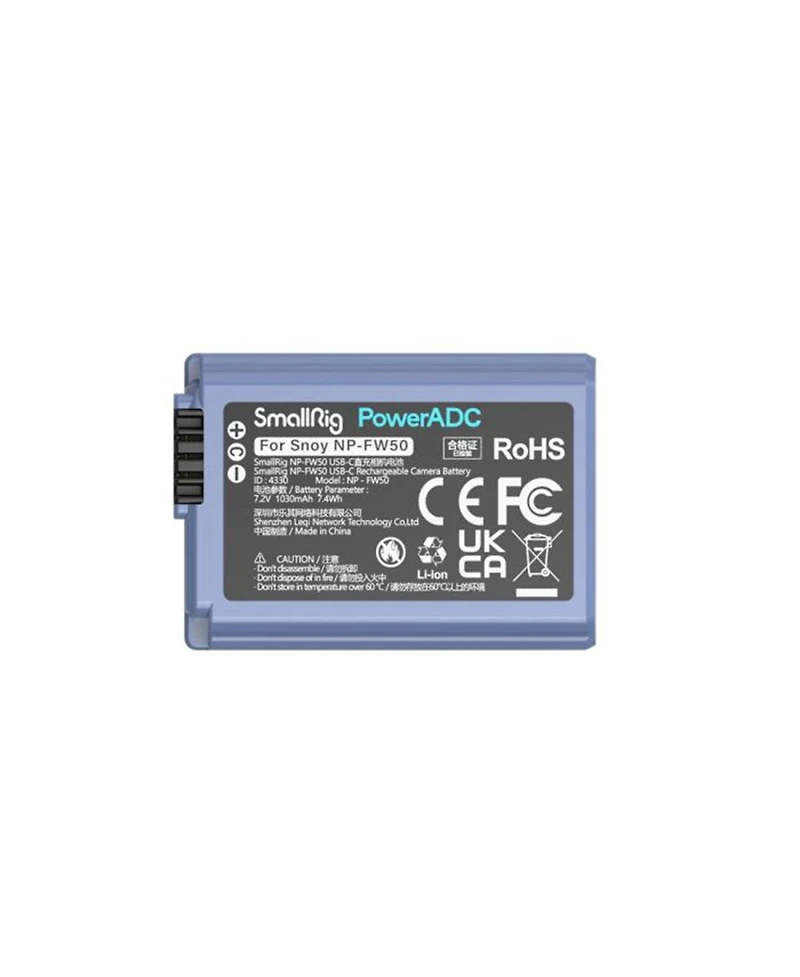 SmallRig SmallRig Usb-c Rechargeable Camera Battery for Sony Np-FW50 4330