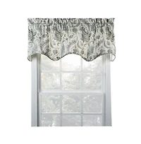 Ellis Curtain Artissimo D.Filler 3" Rod Pocket Self Cord Bottom Edge Valance for Windows 50" x 15" Mist