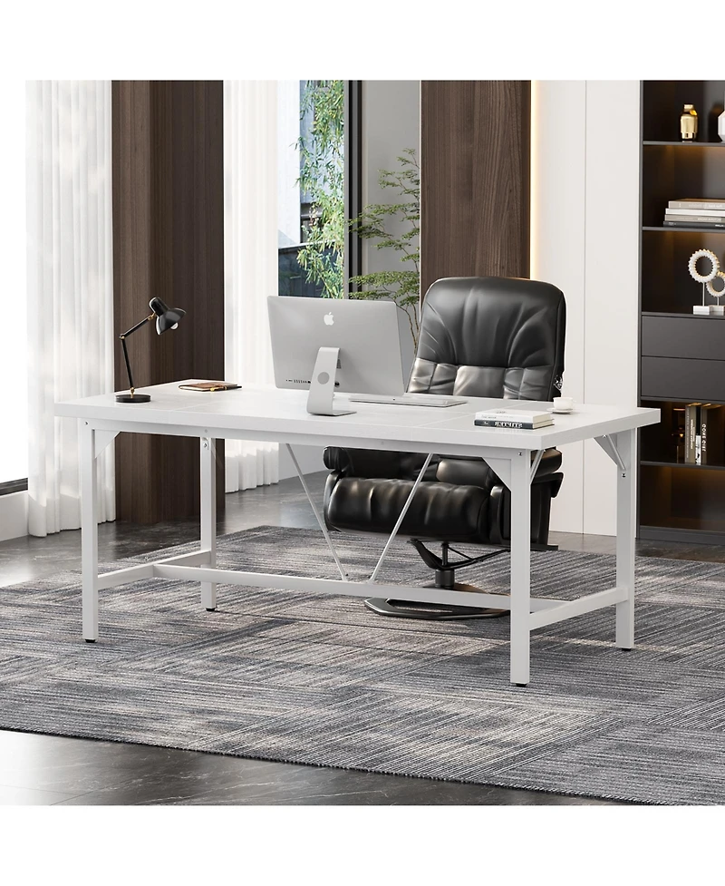 63 x 31.5 inches Computer Desk, Sturdy Large Office Premium 2 Person Long Desks