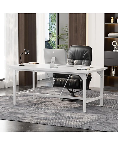 63 x 31.5 inches Computer Desk, Sturdy Large Office Premium 2 Person Long Desks