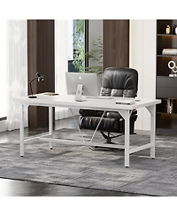 63 x 31.5 inches Computer Desk, Sturdy Large Office Premium 2 Person Long Desks