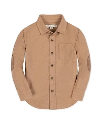 Hope & Henry Little and Big Boys' Organic Long Sleeve Flannel Button Down Shirt