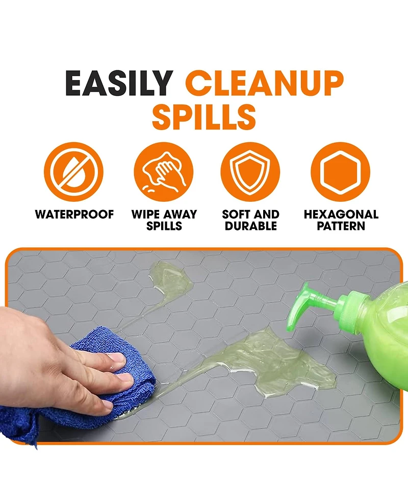 Cheer Collection Sillicone Under Sink Mat 22" x 31"