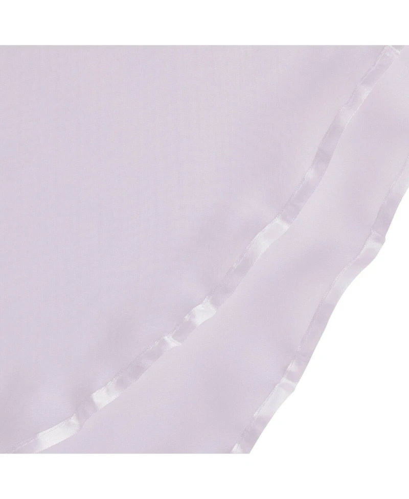 Kate Aurora Living Double Layered Sheer Rod Pocket Ascot Window Valances
