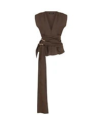 Nocturne Women's Waist Accessory Detailed Blouse