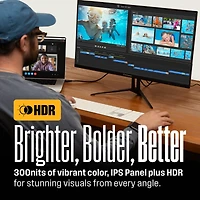 Westinghouse 24" Full Hd Ips Monitor, 100Hz, 1ms Response, Hdr, Adaptive Sync, Built-in Speakers, Hdmi & Vga, Gaming & Office (2025)