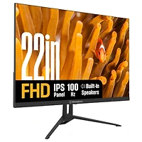 Westinghouse 22" Full Hd Ips Monitor, 100Hz, 1ms Response, Hdr, Adaptive Sync, Built-in Speakers, Hdmi & Vga, Gaming & Office (2025)