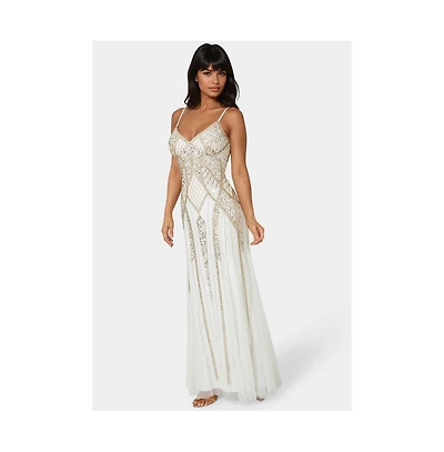 Bebe Women's Beaded Gown