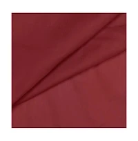 Ellis Stacey 1.5" Rod Pocket High Quality Fabric Solid Color Window Tailored Tier Pair 56"x24" Merlot