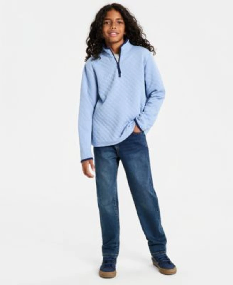 Epic Threads Big Boys Quarter Zip Jacket Nasa T Shirt Stretch Jeans Macys Exclusive
