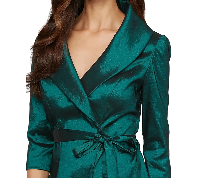 Alex Evenings Petites V-Neck 3/4-Sleeve Top