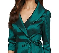 Alex Evenings Petites V-Neck 3/4-Sleeve Top