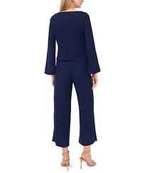 Sam & Jess Petite Pull-On Wide Leg Pants